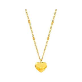 COLAR CORAÇÃO BANHADO EM OURO 18K  - GARGSI009