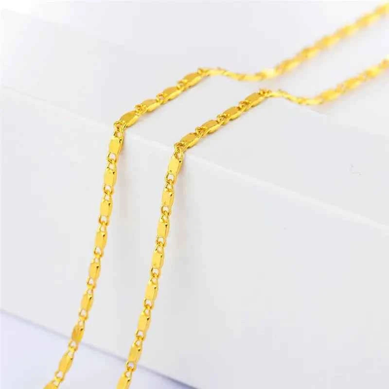 CORRENTE BANHADA EM OURO 18K 60CM - COR1029