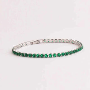PULSEIRAS AJUSTÁVEIS ESMERALDA BANHADAS EM OURO 18K - PL652 - PL657 (DIVERSOS)