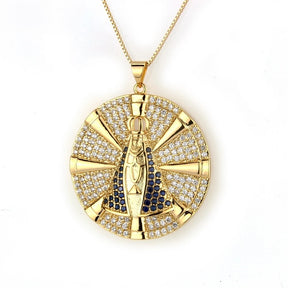 COLAR NOSSA SENHORA BANHADO EM OURO 18K - GARGSI811