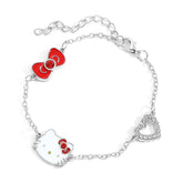 PULSEIRA HELLO KITTY CRAVEJADA PRATA 925 - PUL148