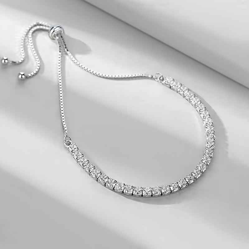 PULSEIRA PRATA 925 CRAVEJADA - PUL145