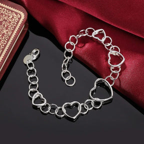 CONJUNTO CORAÇÕES PRATA 925 - CONP14