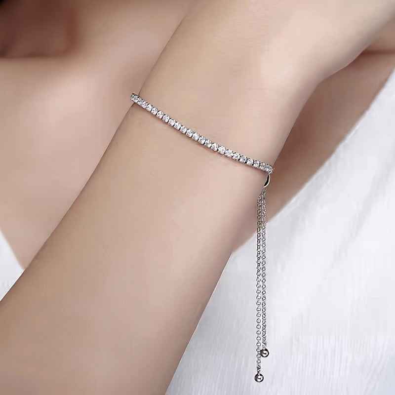 PULSEIRA PRATA 925 CRAVEJADA - PUL145