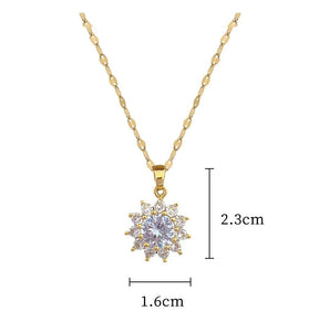 CONJUNTO GIRASSOL DE ZIRCÔNIAS BANHADO EM OURO 18K - CONJ333