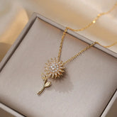 COLAR GIRASSOL BANHADO EM OURO 18K - GARG106