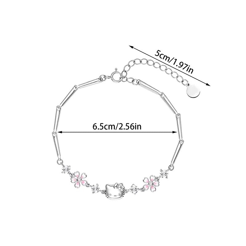 PULSEIRA HELLO KITTY PRATA 925 - PUL146