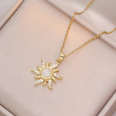 COLAR SOL RAPUNZEL CRAVEJADO BANHADO EM OURO 18K - GARG168