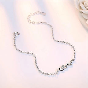 PULSEIRA FOLHAS DE PRATA 925 - PUL6847