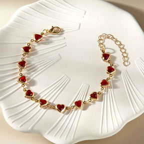 PULSEIRA CORAÇÕES BANHADA EM OURO 18K - PLSI 9477