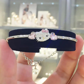 PULSEIRA BRACELETE HELLO KITTY PRATA 925 - PUL1357