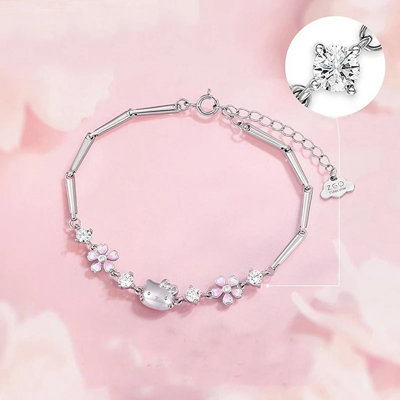 PULSEIRA HELLO KITTY PRATA 925 - PUL146