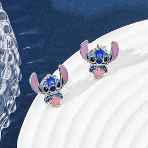 BRINCO STITCH PRATA 925 - BRP060