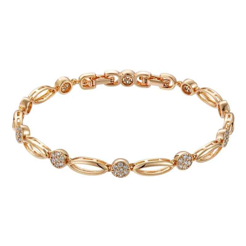 PULSEIRA CRAVEJADA BANHADA EM OURO 18K - PLSI036