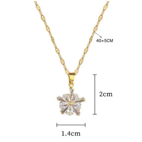 CONJUNTO FLOR DE CRISTAIS BANHADO EM OURO 18K - CONJ162