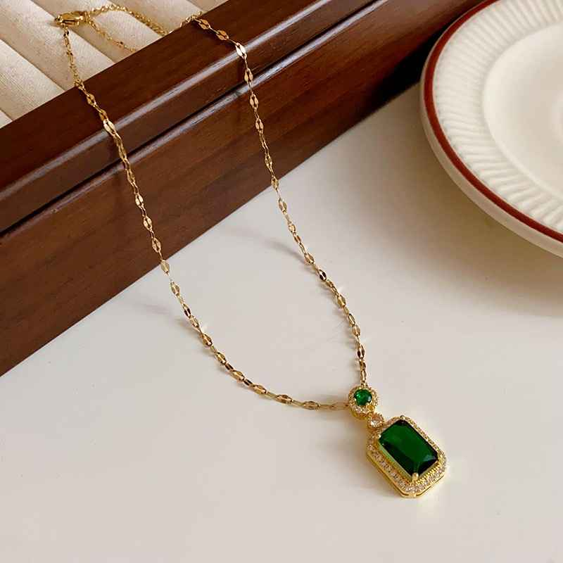 CONJUNTO ESMERALDA BANHADO EM OURO 18K - CONJ891