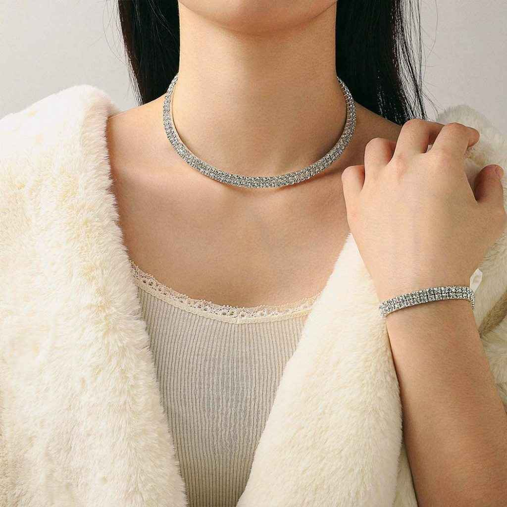 CONJUNTO PRATA 925 ZIRCÔNIAS - CONJ194