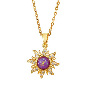 COLAR SOL RAPUNZEL CRAVEJADO BANHADO EM OURO 18K - GARG68