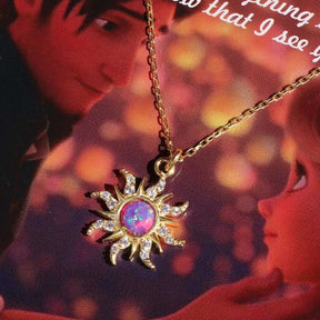 COLAR SOL RAPUNZEL CRAVEJADO BANHADO EM OURO 18K - GARG68