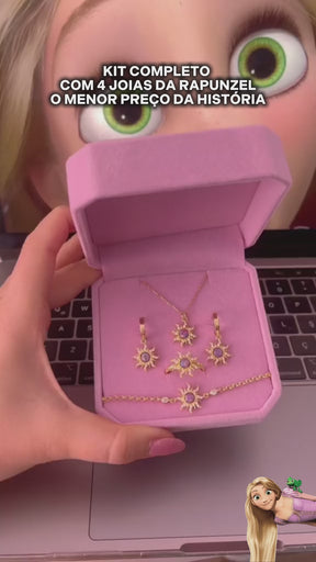 Conjunto Completo de Joias Rapunzel