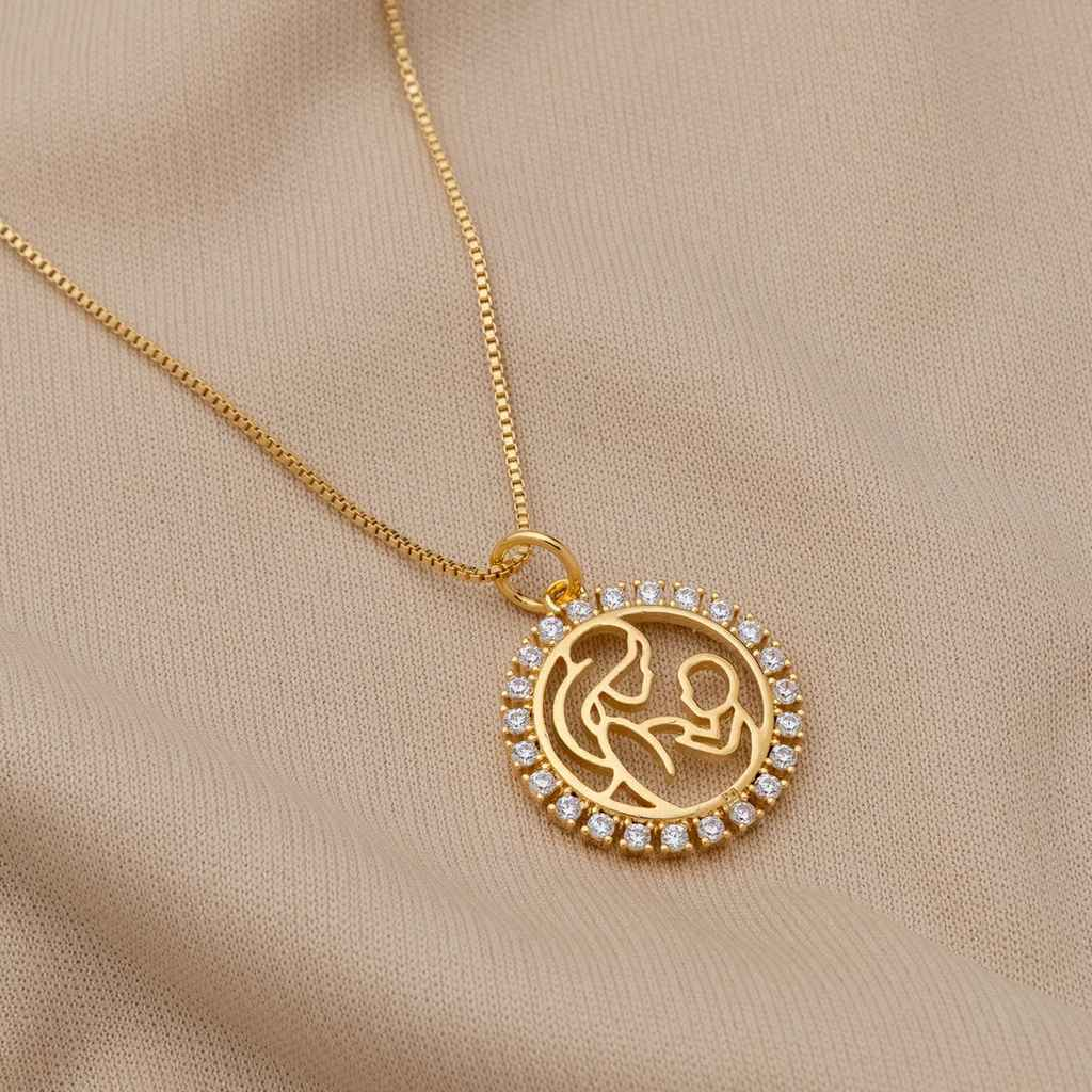 COLAR AMOR DE MÃE BANHADO EM OURO 18K - GARGSI092
