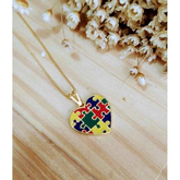 COLAR TEA ESPECTRO AUTISTA BANHADO EM OURO 18K - GARGSI018