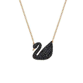 COLAR CISNE NEGRO BANHADO EM OURO 18K - GARGSI134