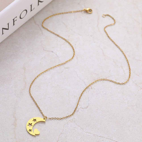 COLAR LUA BANHADO EM OURO 18K - GARGSI19