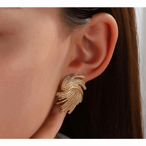 BRINCO ESPIRAL BANHADO EM OURO 18K - BRSI429