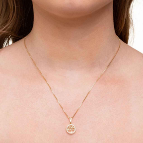 COLAR ÁRVORE DA VIDA BANHADO EM OURO 18K - GARGSI091