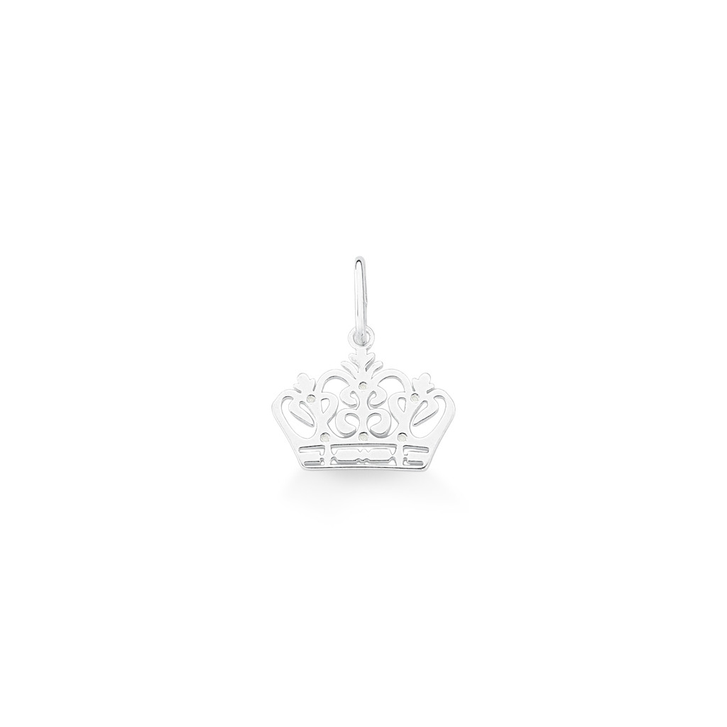 COLAR COROA RAINHA PRATA 925 - PR690