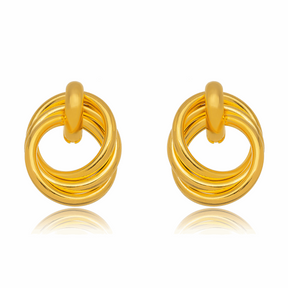 BRINCO ELOS TRIPLO BANHADO EM OURO 18K - BRSI400