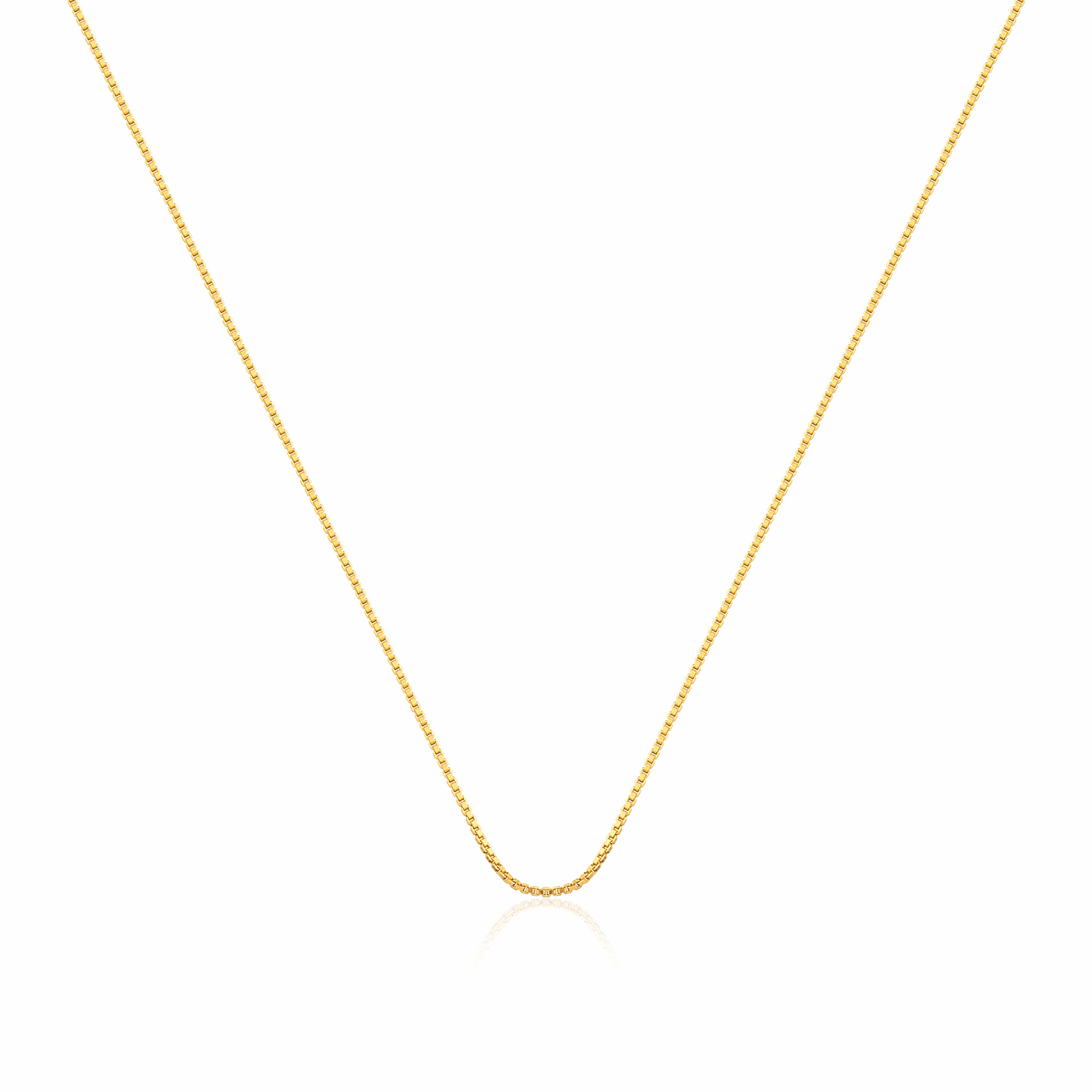 COLAR PINGENTE DUPLO NOSSA SENHORA BANHADO EM OURO 18K - GARGSI25