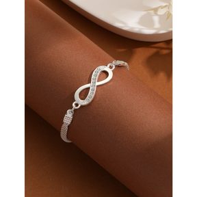 PULSEIRA INFINITO CRAVEJADO PRATA 925 - PUL1508